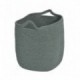 LOT DE 6 PANIERS EN CORDE GRIS FONCÉ - GRAND MODÈLE