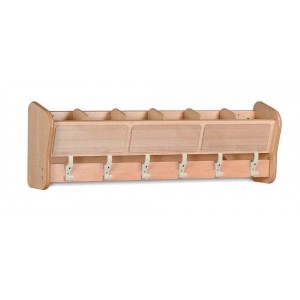 LISSE MURAL 6 CASIERS AVEC 6 PATÈRES DOUBLES