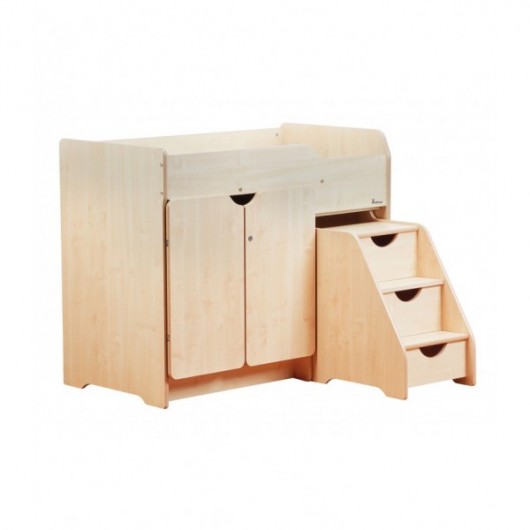 UNITÉ À LANGER AVEC 2 ÉTAGÈRES