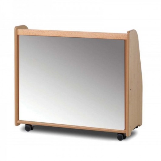 ÉTAGÈRE MOBILE À PLUSIEURS NIVEAUX AVEC DOS MIROIR