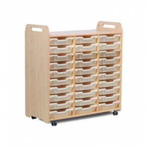 MEUBLE MOBILE AVEC BACS (3 COLONNES