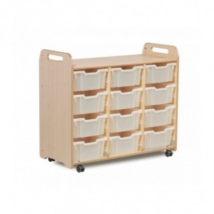 MEUBLE MOBILE AVEC BACS (3 COLONNES