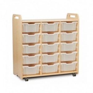 MEUBLE MOBILE AVEC BACS (3 COLONNES