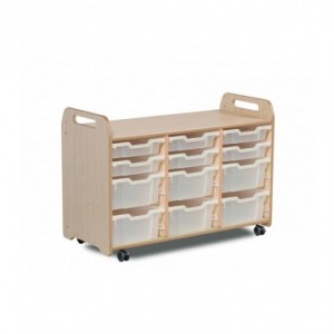 MEUBLE MOBILE AVEC BACS (3 COLONNES