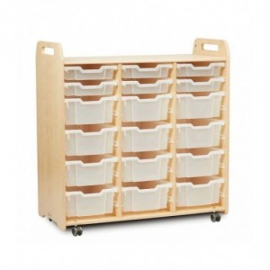 MEUBLE MOBILE AVEC BACS (3 COLONNES