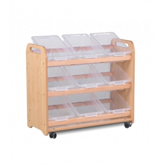 RANGEMENT FOURRE-TOUT INCLINABLE AVEC 9 BACS