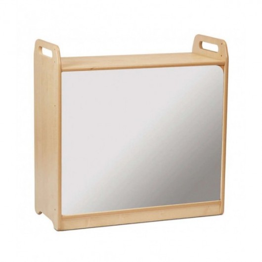 ARMOIRE DE RANGEMENT VERROUILLABLE AVEC DOS MIROIR