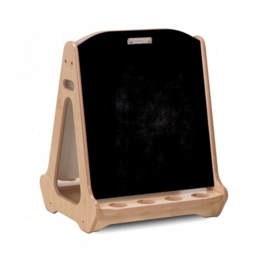 CHEVALET TABLEAU BLANC/CRAIE DOUBLE FACE - 2 POSTES