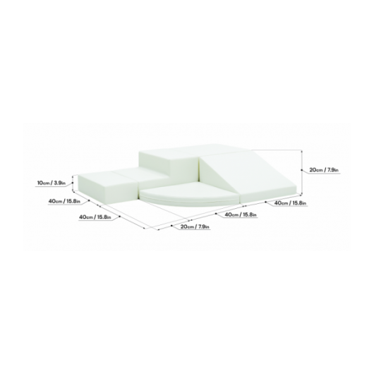 SET DE MOTRICITÉ EN ANGLE - BLANC