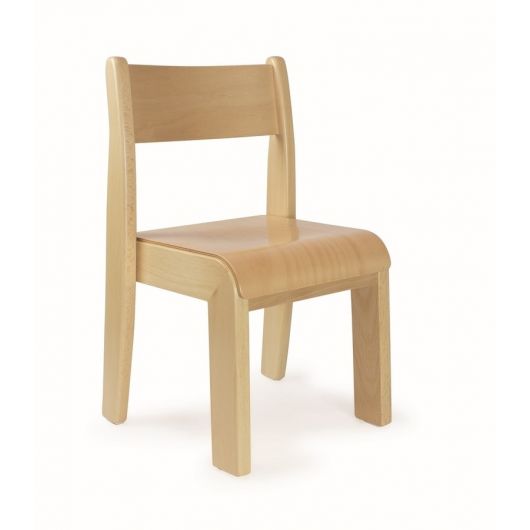 Chaise empilable - Coloris naturel - Hauteur 21 cm - T0