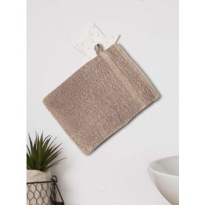 LOT DE 12 Gants de toilette 15 x 20 cm Taupe
