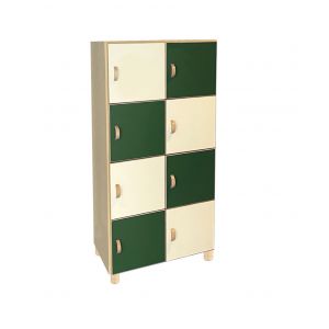 Meuble 8 casiers à portes - H148 cm
