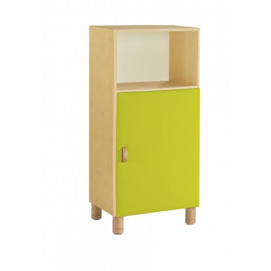 Meuble d'accueil avec niche sur roulette