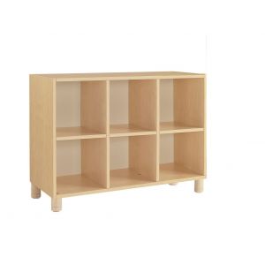 Meuble 6 compartiments ouverts - Bouleau