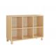 Meuble 6 compartiments ouverts - H80 cm