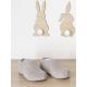 LOT DE 5 Paires de Sur-chaussure éponge a fond plat 43/50 - taupe