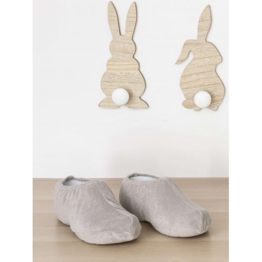 Sur-chaussure éponge a fond plat 43/50 - taupe