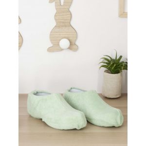 Sur-chaussure éponge a fond plat 36/42 - vert amande