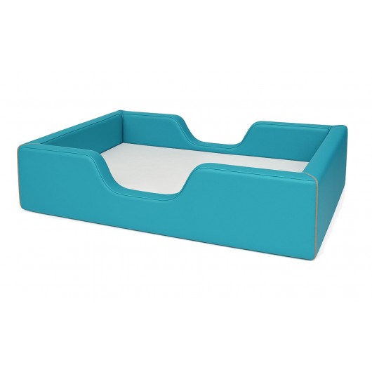 Lit en mousse bords echancrés d.30kg/m³ couchage 120 x 60
