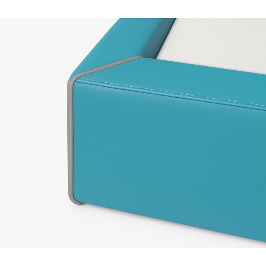 Lit en mousse bords echancrés d.30kg/m³ couchage 120 x 60