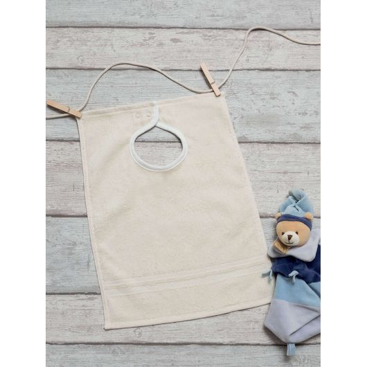 LOT DE 12 Bavoirs à pressions- 30 x 40 cm - Bio