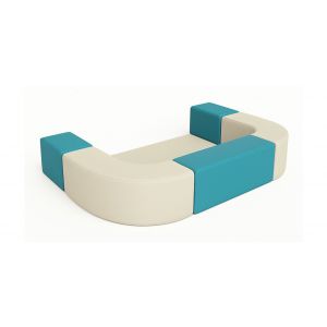 Moduloparc en u avec tapis