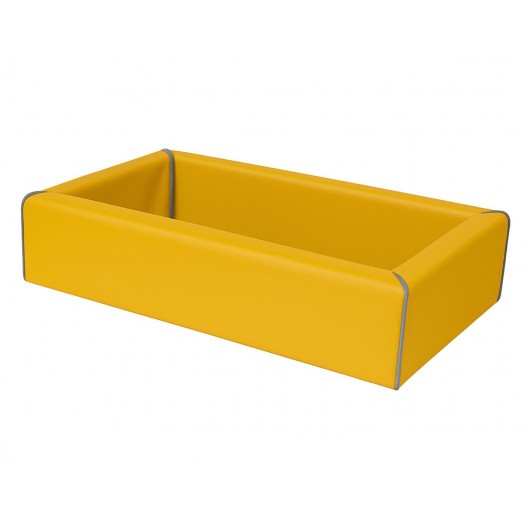Lit en mousse bords droits d.24kg/m³ couchage 100 x 50