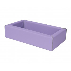 Lit en mousse bords droits d.24kg/m³ couchage 120 x 60
