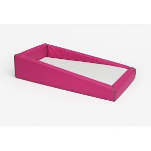 Lit en mousse bords inclinés d.24kg/m³ couchage 120 x 60