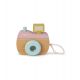 Appareil photo en bois - coloris rose