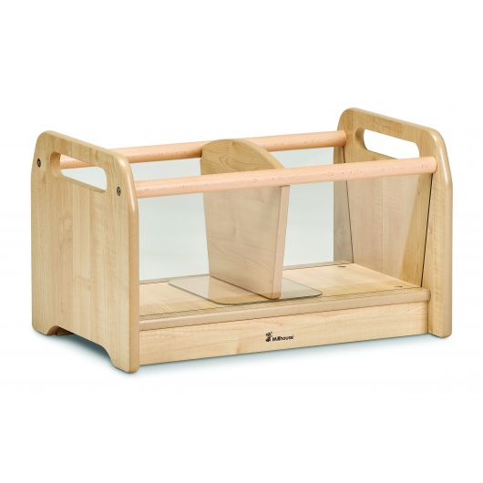 RANGEMENT CLEAR VIEW - 2 COMPARTIMENTS