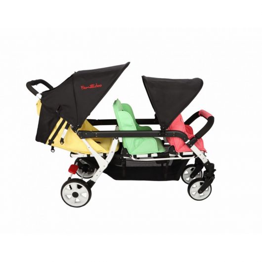 Poussette triple Familidoo Lidoo H3E + Ergondrive