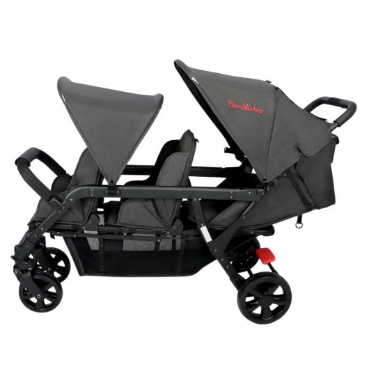 Poussette triple Familidoo Lidoo H3E + Ergondrive Full Black