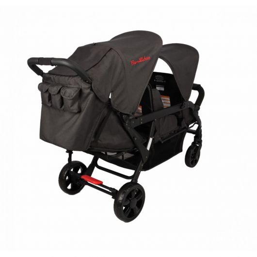 Poussette triple Familidoo Lidoo H3E + Ergondrive Full Black