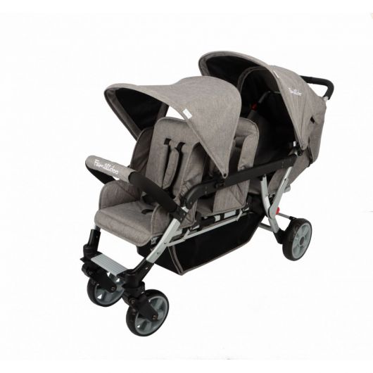 Poussette triple Familidoo Lidoo H3E + Ergondrive Full Grey