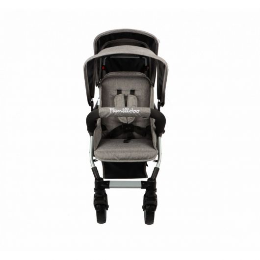 Poussette triple Familidoo Lidoo H3E + Ergondrive Full Grey
