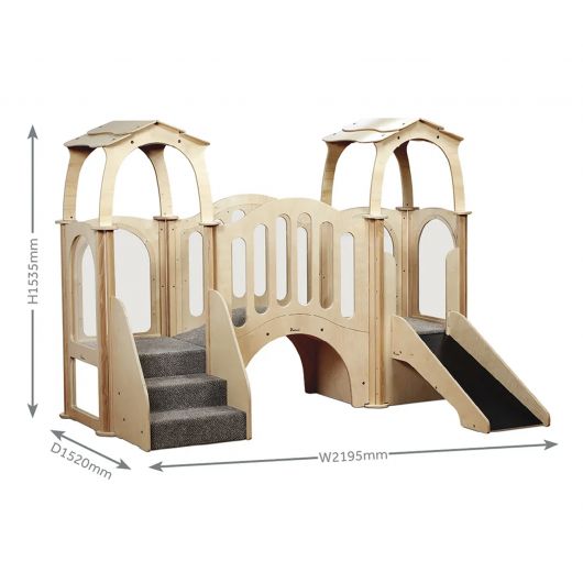 KINDER GYM HIDE & SLIDE(AVEC TOIT)