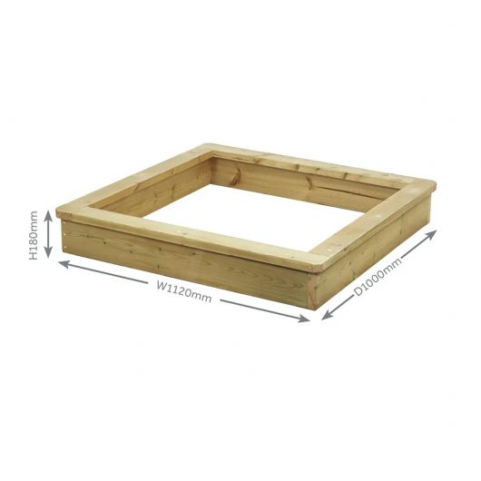 BAC À SABLE BAS AVEC COUVERCLE