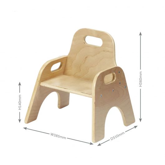 FAUTEUILS EMPILABLES - LOT DE 4 (ASSISE H140MM)