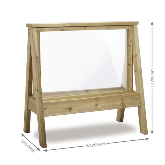 GRAND CHEVALET - SURFACE TRANSPARENTE EFFAÇABLE