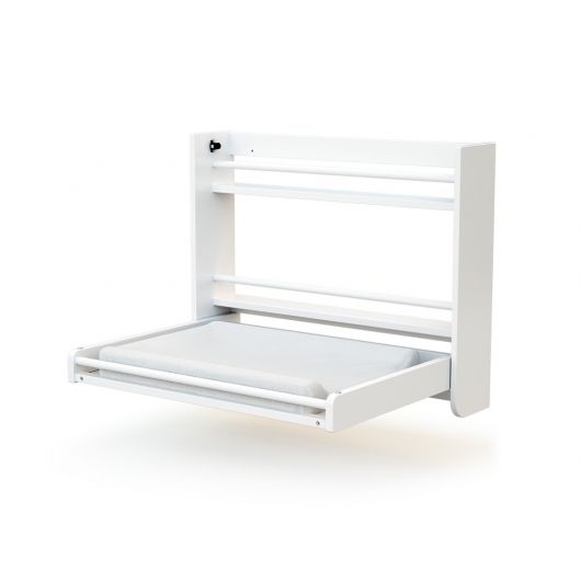 Table à langer murale rabattable en bois Blanc