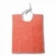 LOT DE 6 Bavoirs à lacettes - 35 x 50 cm - Corail