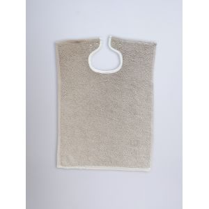 LOT DE 10 Bavoirs à pressions - 37 x 50 cm - Taupe