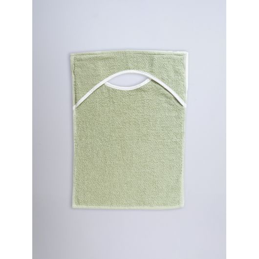 LOT DE 10 Bavoirs encolure américaine 35 X 50 - Vert amande