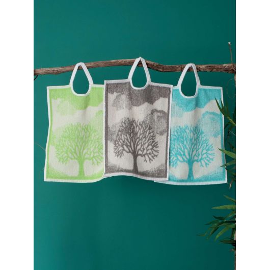 LOT DE 12 Bavoirs collerette - 35 x 45 cm - Arbre