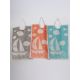LOT DE 12 Bavoirs collerette - 35 x 50 cm - Bateau