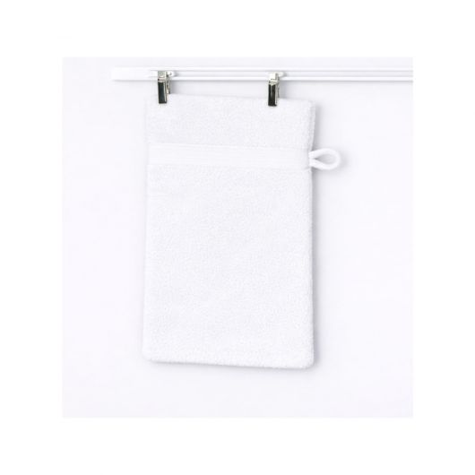 LOT DE 12 Gants coton 500g/m² - 15 x 20 cm - Blanc