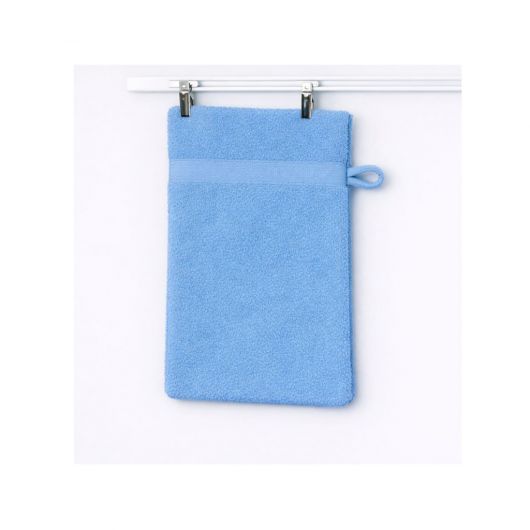 LOT DE 12 Gants coton 500g/m² - 15 x 20 cm - Bleu