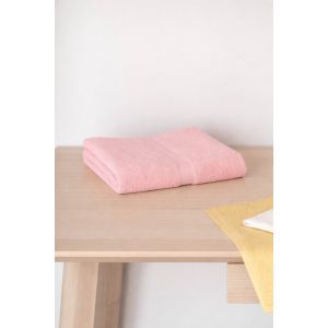 LOT DE 6 Serviettes éponge coton 400g/m² - 50 x 100 - Vieux rose