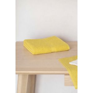 LOT DE 6 Serviettes éponge coton 400g/m² - 50 x 100 - Olive